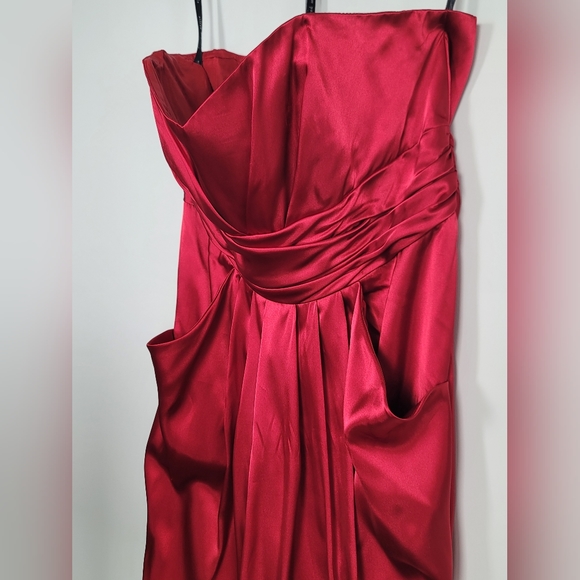 Alfred Angelo Red Satin Dress - Picture 12 of 15